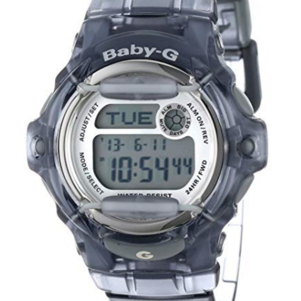 Casio Women's BG169R-8 "Baby-G" Gray Resin Sport W